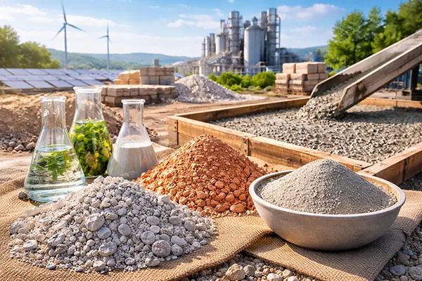 Low-carbon concrete binder