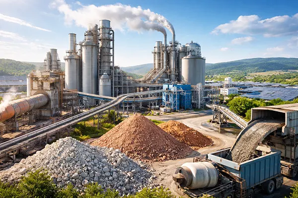 Low-carbon concrete binder